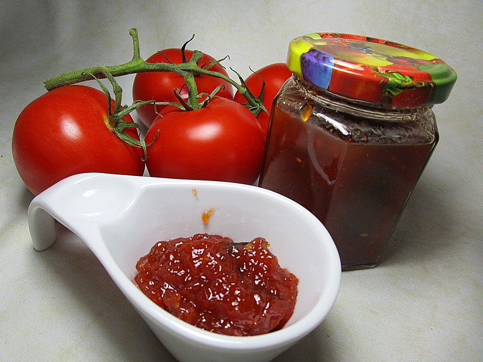 Tomatenmarmelade mit Basilikum von sabhil| Chefkoch