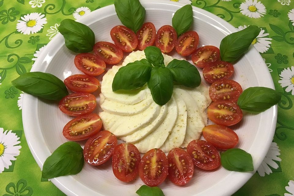 Mozarella mit Tomaten