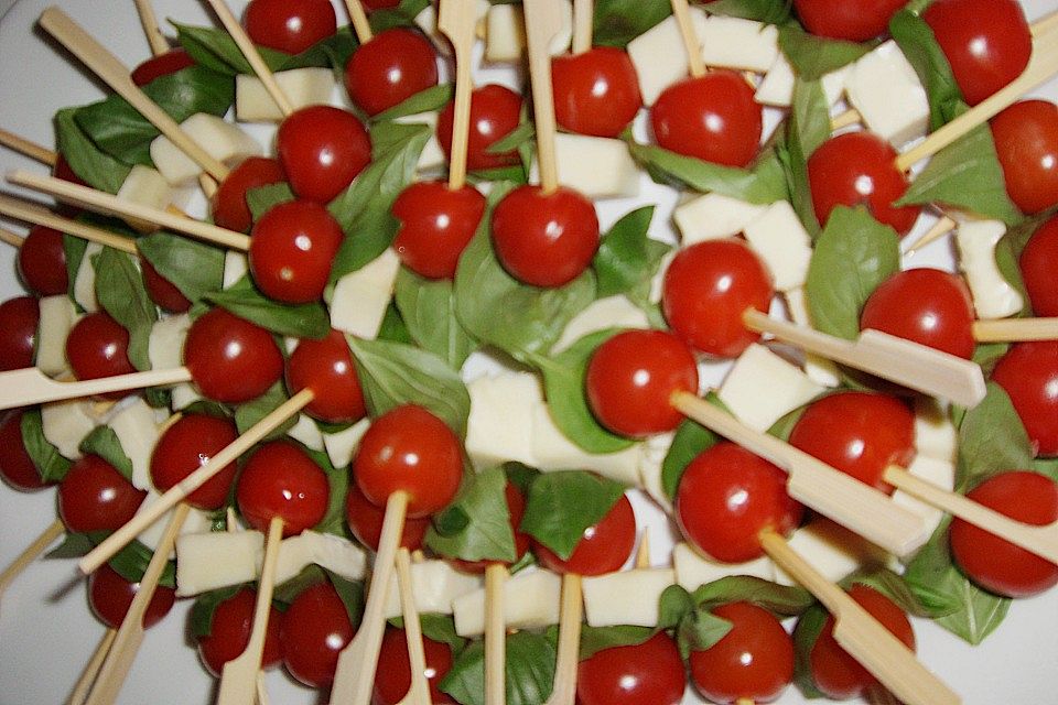 Mozarella mit Tomaten