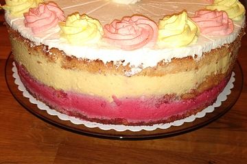 Himbeer - Pfirsich - Torte