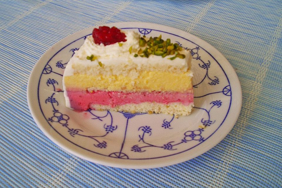 Himbeer - Pfirsich - Torte