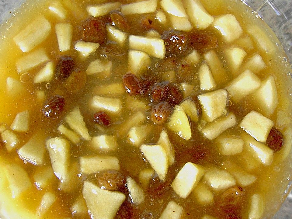 Apfelgrutze Mit Warmer Vanille Zimt Sauce Chefkoch