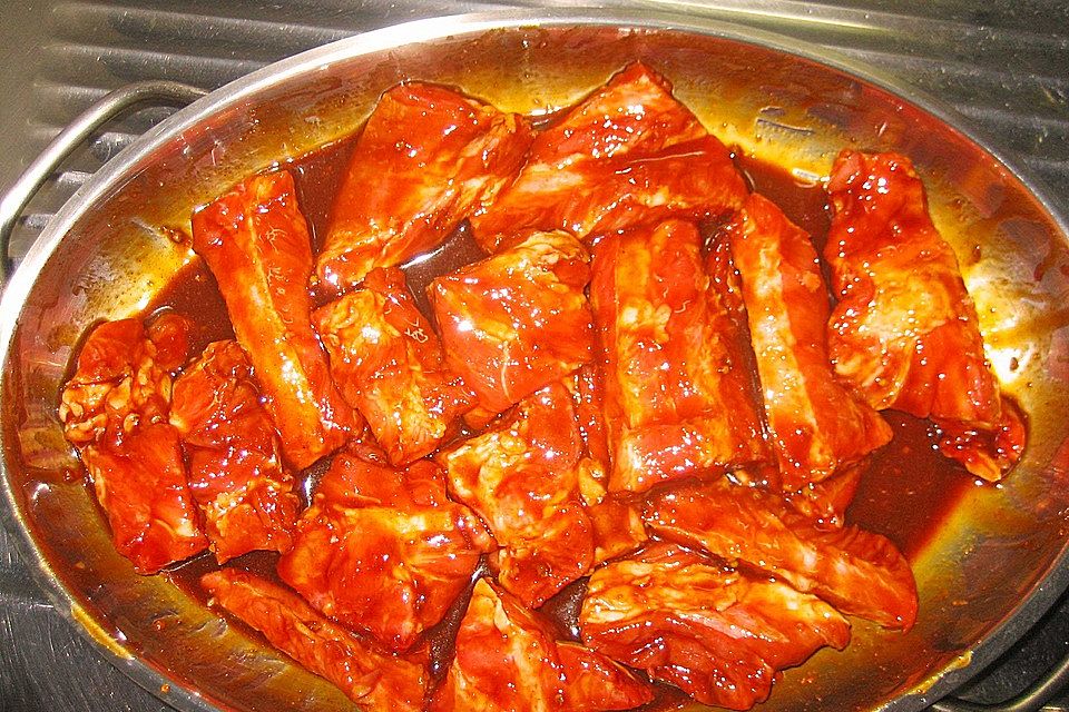 Spareribs, perfekt mariniert