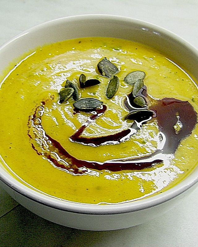 Kürbis - Karotten - Cremesuppe