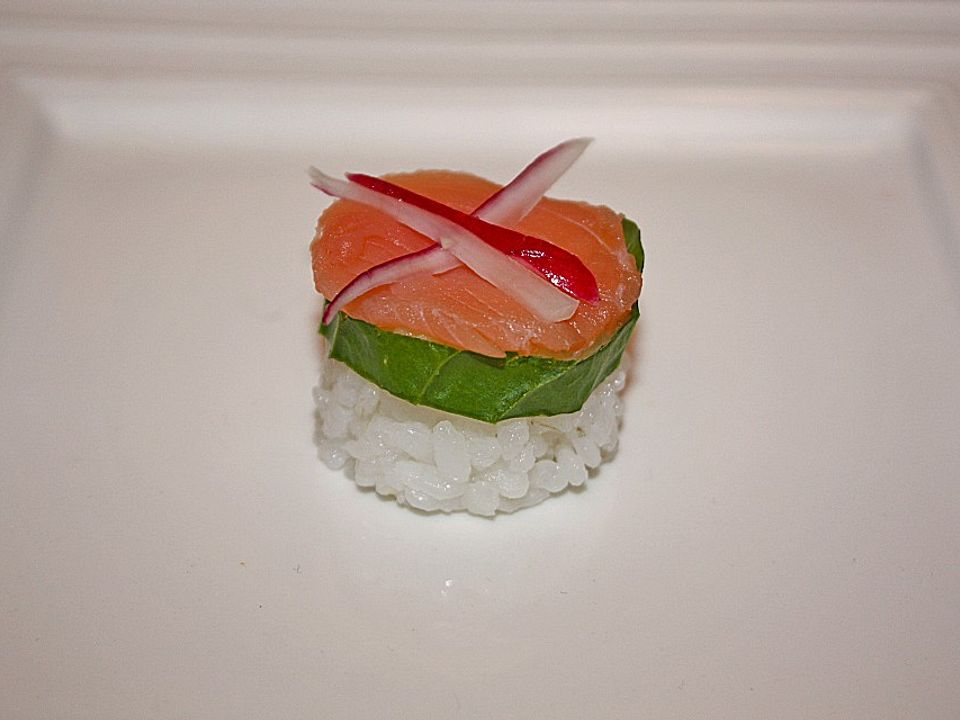 Nigiri - Sushi mit geräuchertem Lachs von aloha_cg| Chefkoch