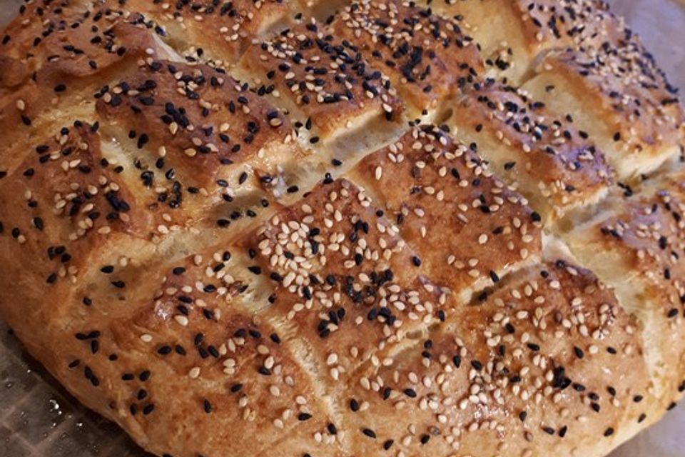 Fladenbrot auf türkische Art