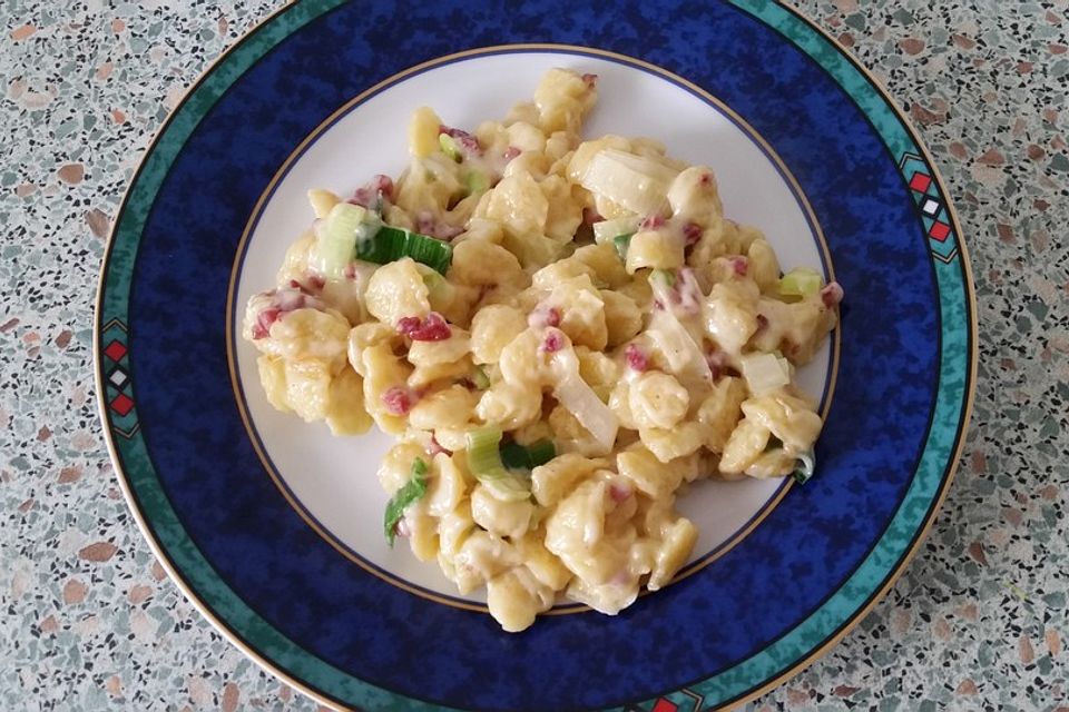 Speck - Lauch - Käsespätzle