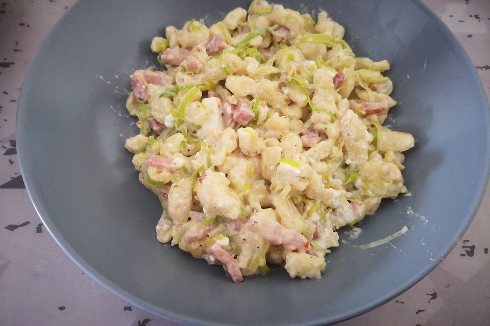 Speck - Lauch - Käsespätzle