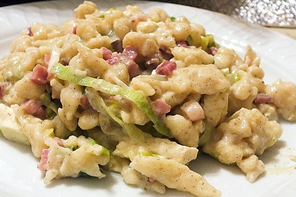 Speck - Lauch - Käsespätzle