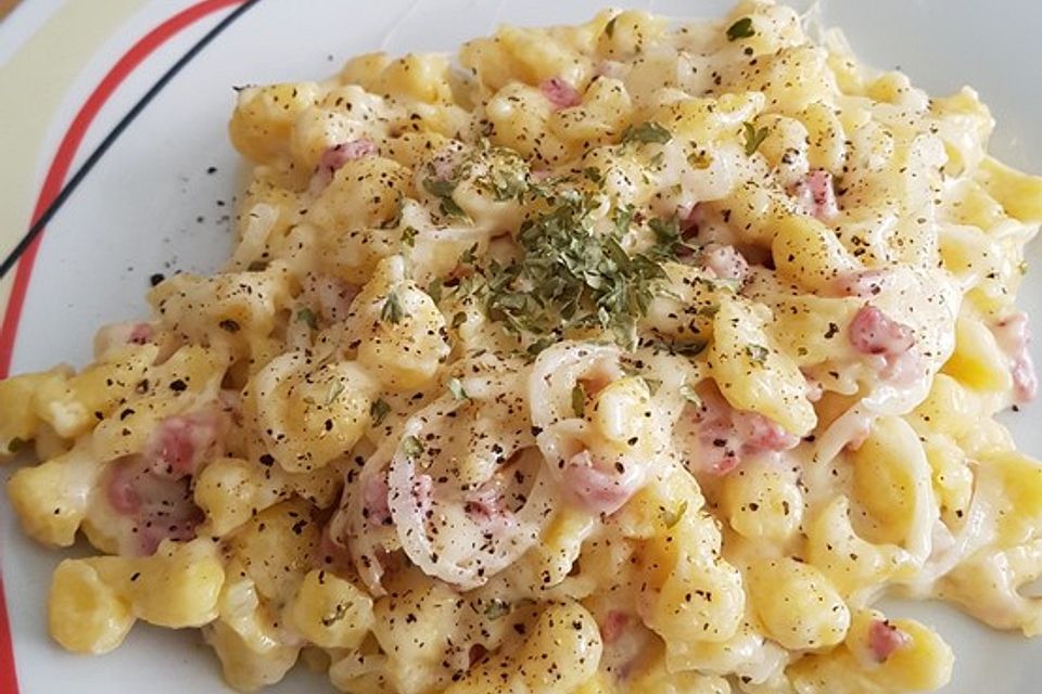 Speck - Lauch - Käsespätzle