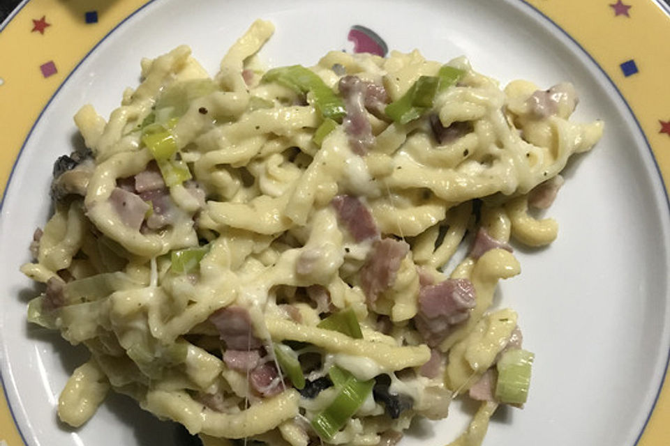 Speck - Lauch - Käsespätzle