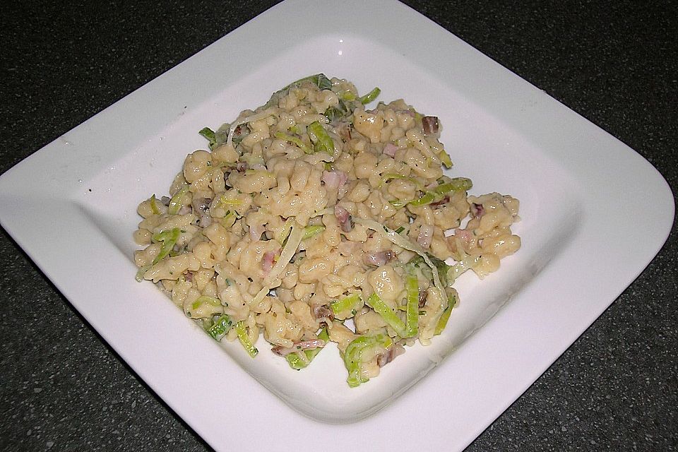 Speck - Lauch - Käsespätzle