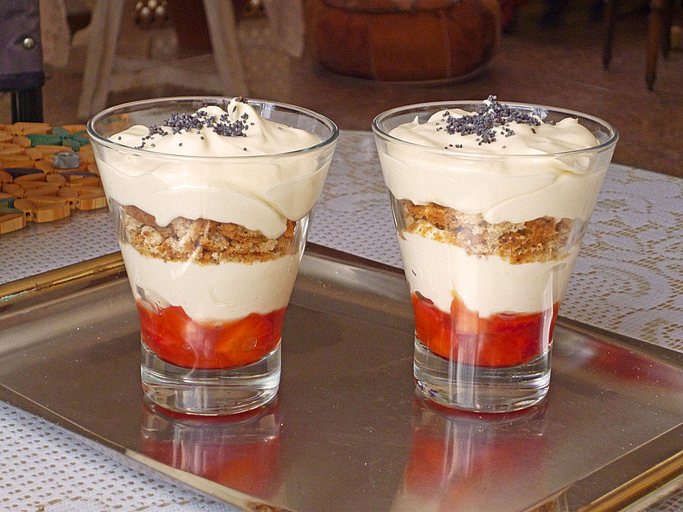 Joghurt - Mascarpone - Creme mit Erdbeeren von mima53| Chefkoch