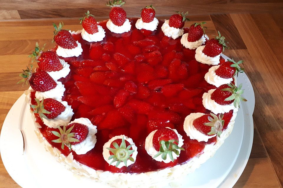 Schoko - Mandel - Erdbeertorte