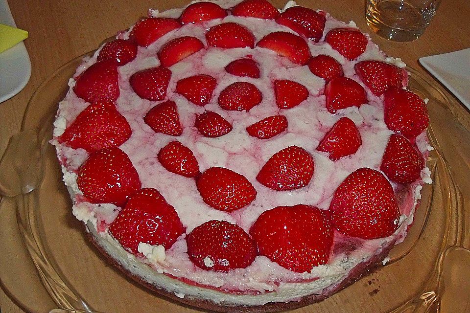 Schoko - Mandel - Erdbeertorte