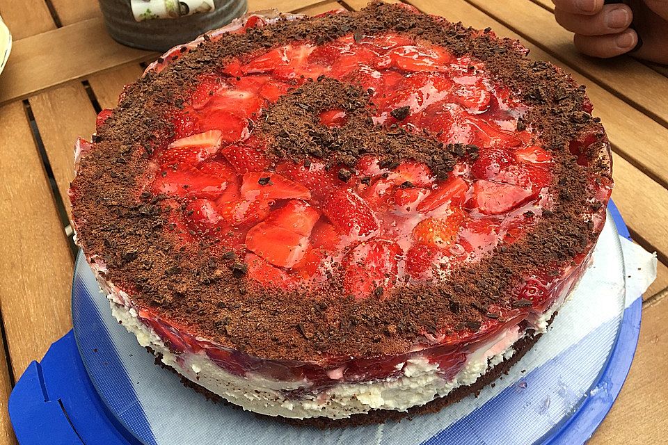 Schoko - Mandel - Erdbeertorte