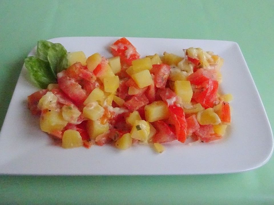 Kartoffel - Tomaten - Sahneauflauf von Sandy278| Chefkoch