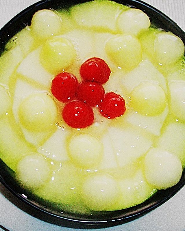 Melonentorte mit Vanillecreme