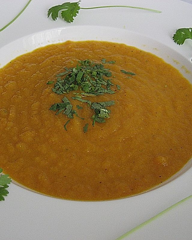 Karottensuppe mit Koriander
