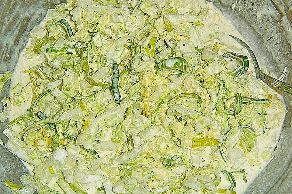 Lauch - Chinakohl - Salat