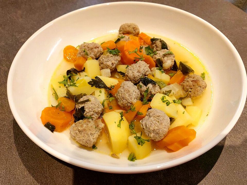 Gemüsesuppe mit Brätklößchen von Nicole_K | Chefkoch