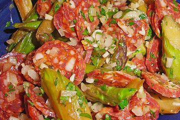 Würziger Spargel - Wurstsalat