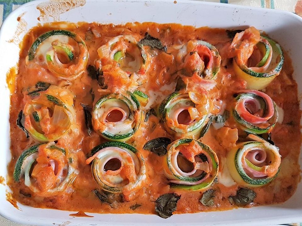 Zucchini-Schinkenröllchen überbacken von kielersprotte72| Chefkoch