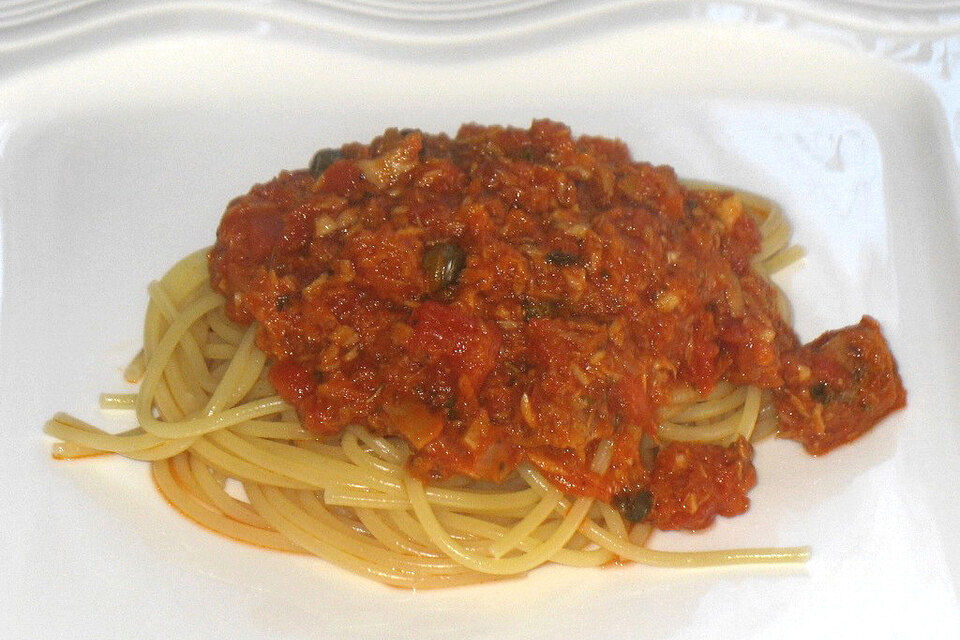 Spaghetti mit Thunfisch