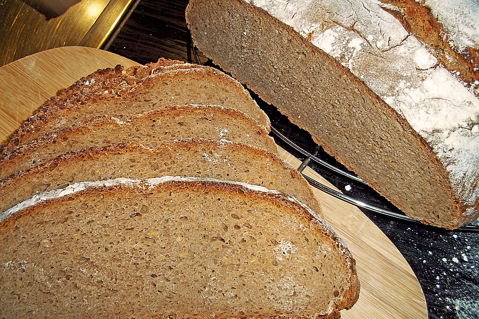 Würzig - malziges Roggenmischbrot mit Sauerteig