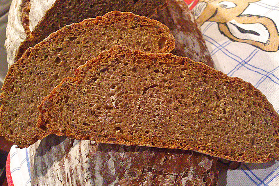 Würzig - malziges Roggenmischbrot mit Sauerteig