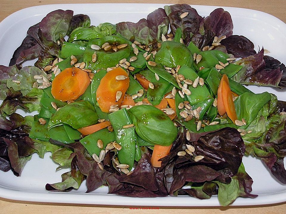 Zuckerschoten - Basilikum - Salat von barcelona2002| Chefkoch
