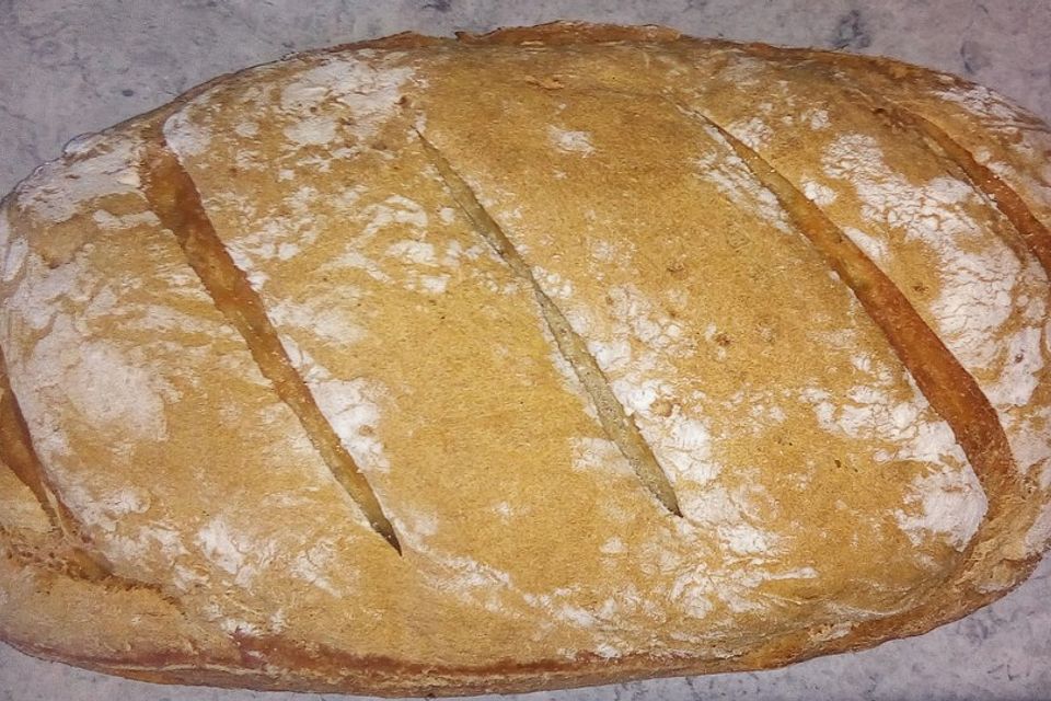 Mischbrot ohne Sauerteig