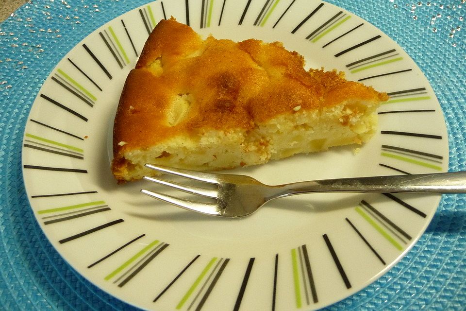 Apfel - Frischkäse - Rührkuchen