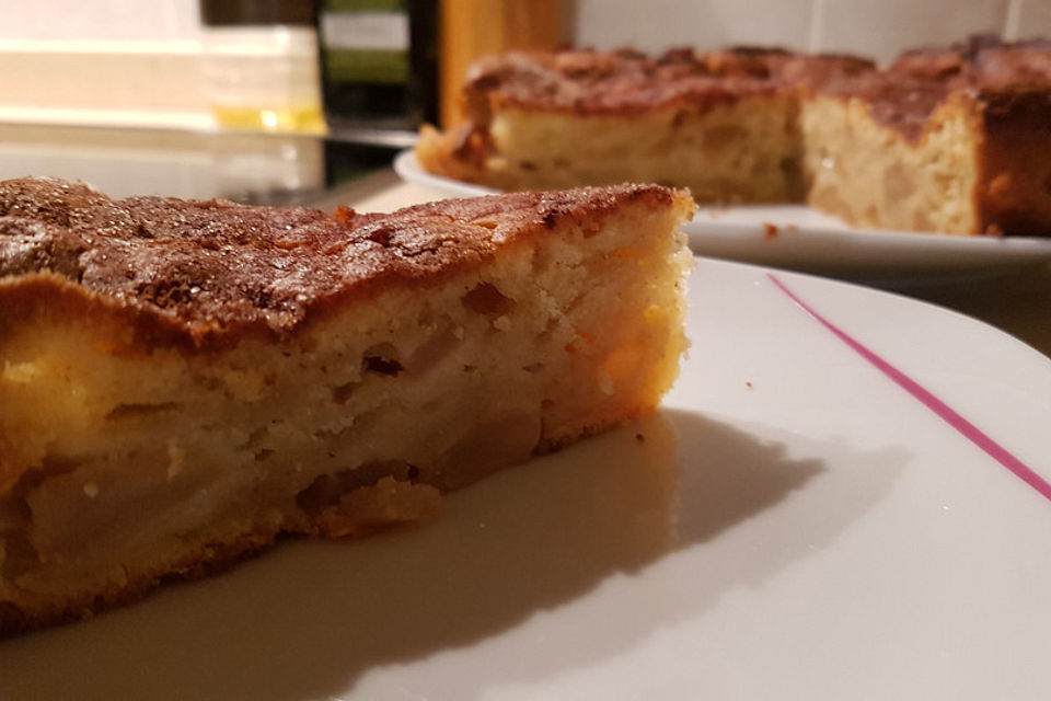 Apfel - Frischkäse - Rührkuchen