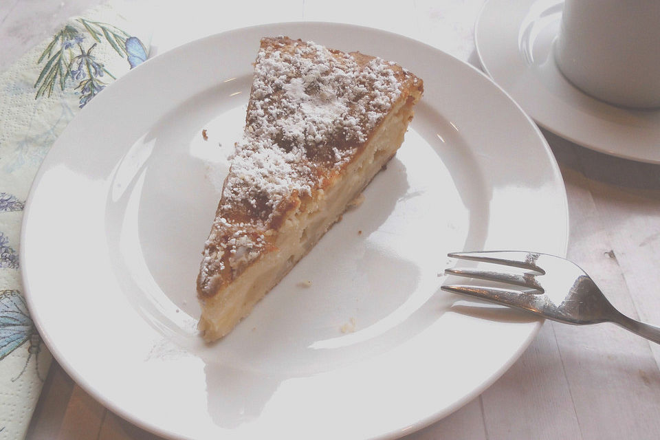 Apfel - Frischkäse - Rührkuchen