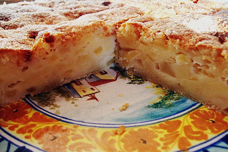 Apfel - Frischkäse - Rührkuchen