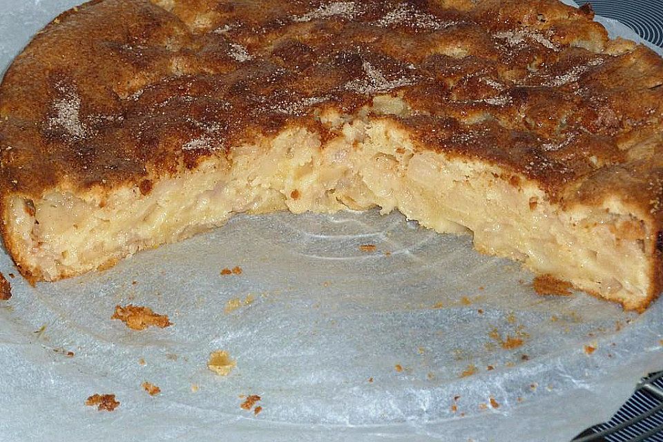 Apfel - Frischkäse - Rührkuchen