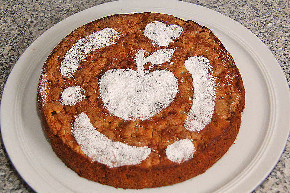 Apfel - Frischkäse - Rührkuchen