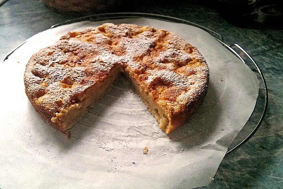 Apfel - Frischkäse - Rührkuchen