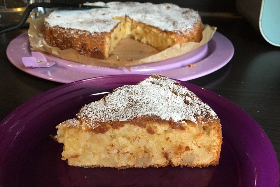 Apfel - Frischkäse - Rührkuchen