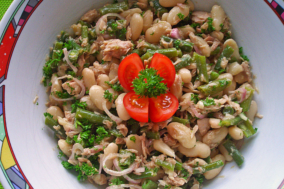 Bohnensalat mit Thunfisch