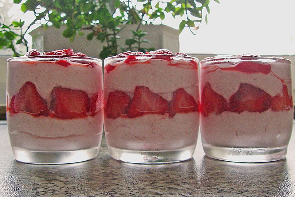 Erdbeermousse