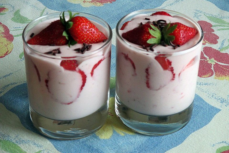 Erdbeermousse