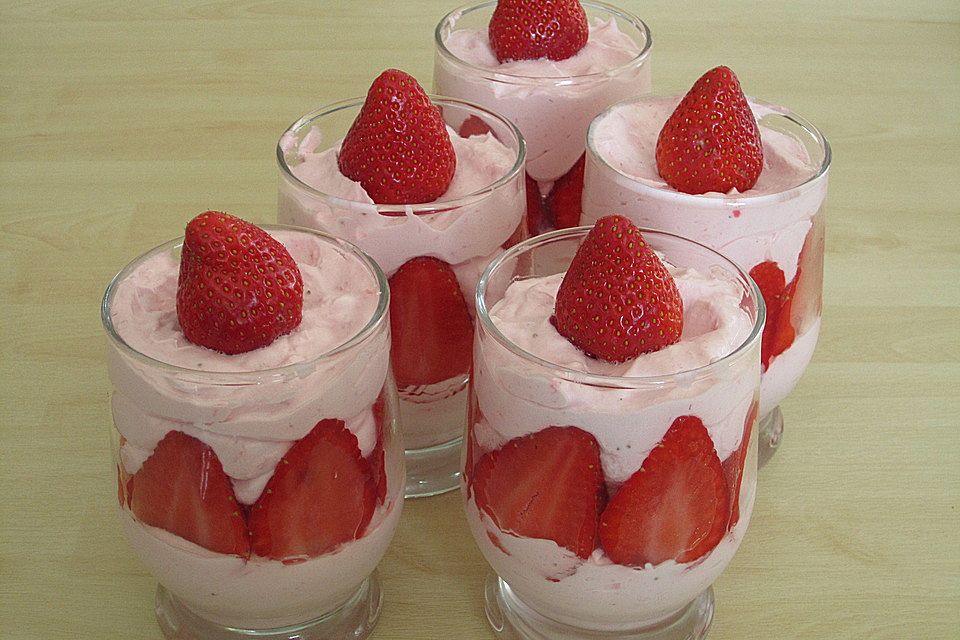 Erdbeermousse