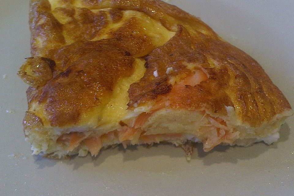 Omelette mit Räucherlachs