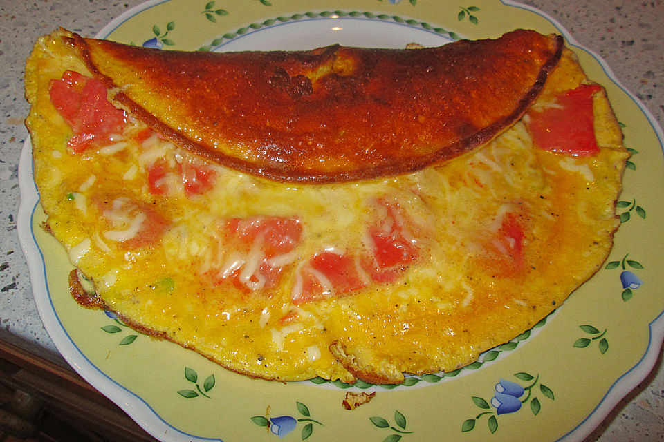 Omelette mit Räucherlachs