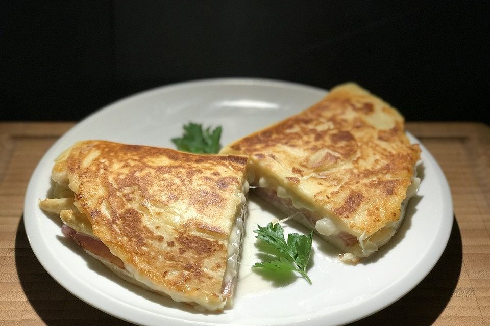 Spargel - Schinken - Käse - Pfannkuchen