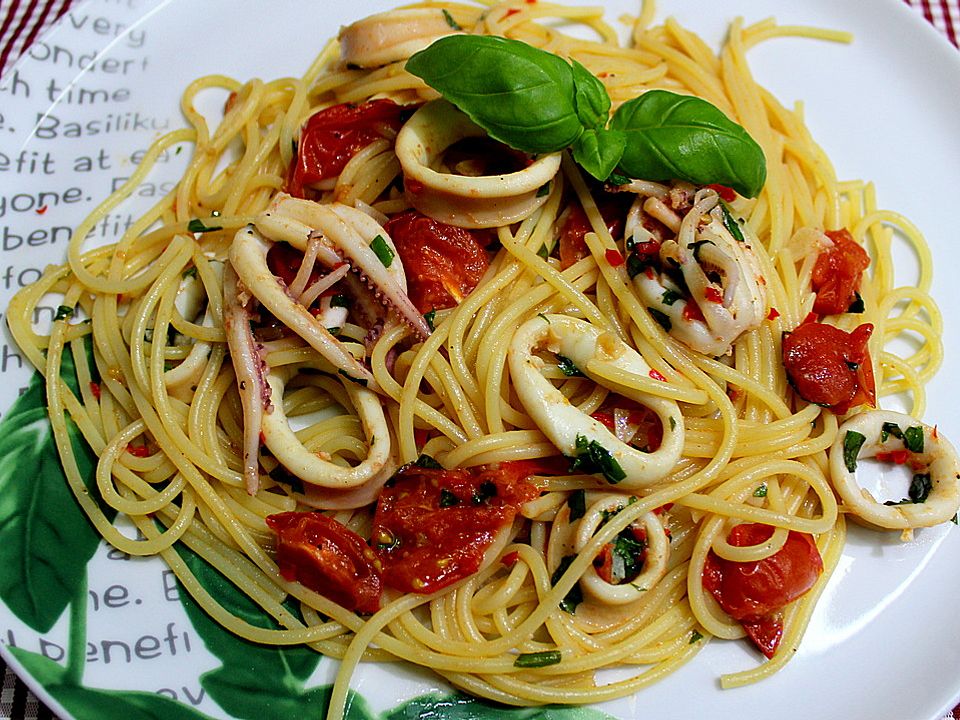 Spaghettini mit Calamaretti von Mathias56| Chefkoch
