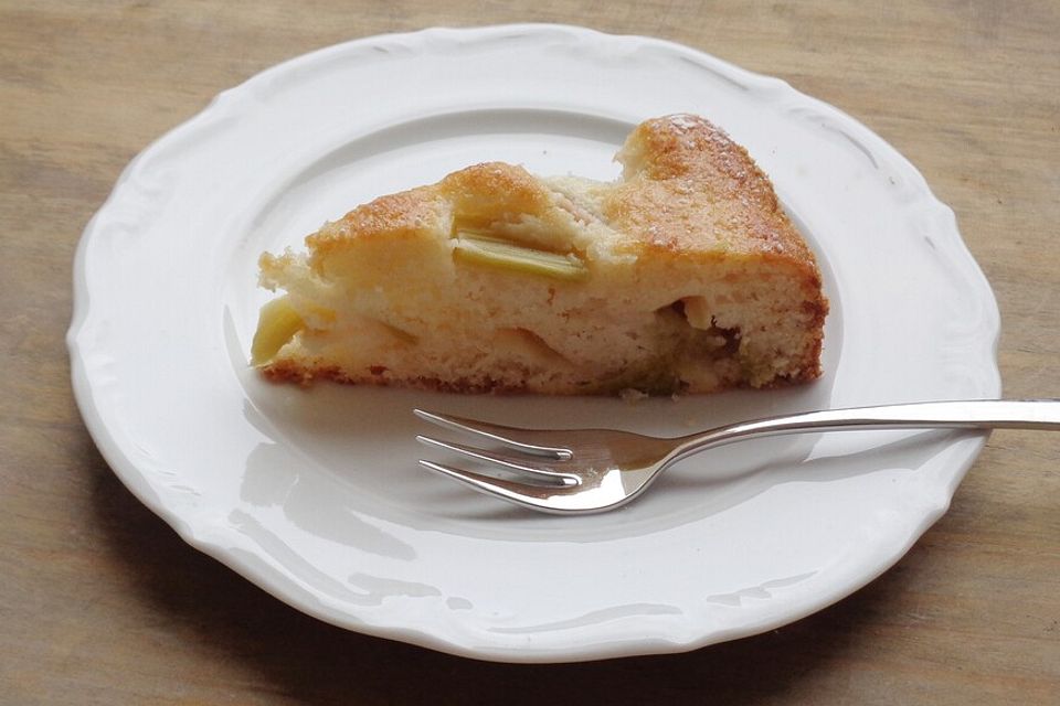 Feiner Rhabarberkuchen aus dem Elsass