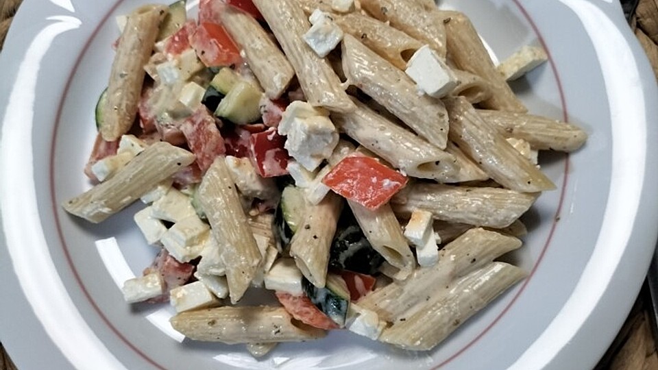 Lisas Nudel - Gemüsepfanne mit Feta - Käse von -comptine-| Chefkoch Lisas Nudel - Gemüsepfanne mit Feta - Käse von -comptine-| Chefkoch